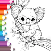 Animal coloring book kids game