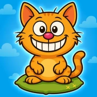 Hungry cat: puzzle for family