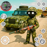 Army stickman Open World hero