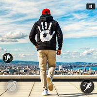 Going Up Parkour Rooftop Run