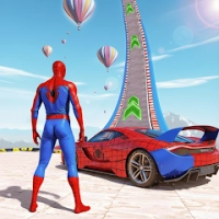 Superhero Car Stunt Mega Ramps