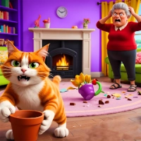 Cat VS Angry Gran Simulator 3D