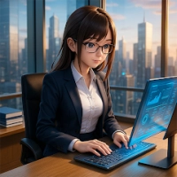 Anime Games: Office Girl Sim
