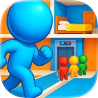 Hotel Sort 3D Stickman Puzzle