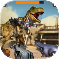 Dinosaur in Fighting Arena