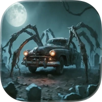 Scary Spider Car Horror Drift