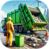 Garbage Truck Trash Cleaner 3d