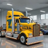 US Truck Driving Transport 3D