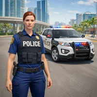 Police officer car simulator
